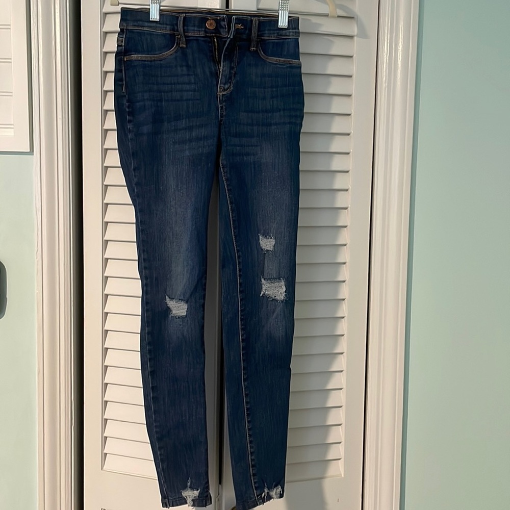 Girls Old Navy Ballerina Jeggings distressed size 16
